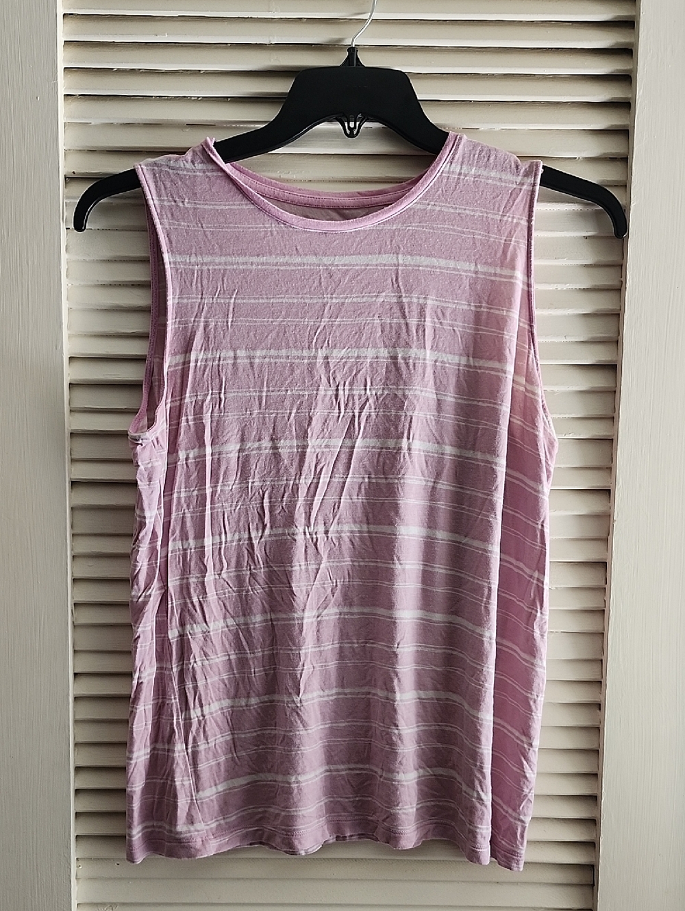 Nine West Pink & White Striped Sleeveless Tank